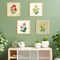 4-Set Ribbon Flower Embroidery Kit for Beginners – Stamped Cross Stitch DIY Starter Kit with Floral Patterns, Hoops, Threads, and Colorful Ribbon Flowers